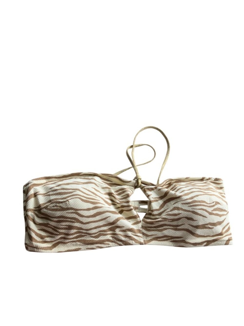 Aerie Bandeau Bikini top Pique in animal print print size XXL XX-Large